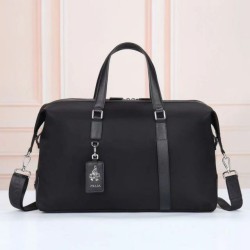 Cloni Borsa da viaggio Prada Re-Nylon Saffiano nera firmate
