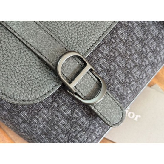 Replica di lusso Borse a tracolla Dior Daily Oblique in tela jacquard nera Imitazioni Cloni Borse Replica a tracolla Dior Daily Oblique in tela jacquard nera firmate
