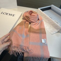 Cloni Sciarpa reversibile cashmere Loewe 30 x 180 Arancia firmate
