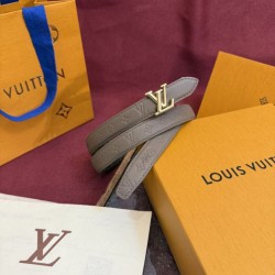 Cloni Cintura Reversibile Louis Vuitton Flowergram 20mm con fibbia Louis Vuitton argento Grigio firmate