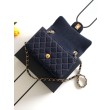 Borsa Chanel Mini Rectangular Classic Flap AS1116 denim blu scuro
