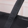 Borsa tote Prada Re-Nylon con finiture in pelle nera