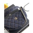 Chanel 26P Clutch con catena AP5094 denim blu scuro
