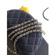 Chanel 26P Clutch con catena AP5094 denim blu scuro