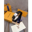 Cinture reversibile pelle sottile LV da 35mm Nero argento