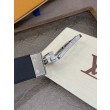 Cinture reversibile pelle sottile LV da 35mm Nero argento