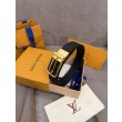 Cinture reversibile pelle sottile LV da 35mm Nero oro