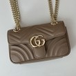 Imitazione Borse GG Marmont Matelassé Mini 446744 Marrone