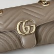 Imitazione Borse GG Marmont Matelassé Mini 446744 Marrone