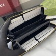 Pari all'originale replica imitazione Portafoglio Gucci GG Emblem Zip Around 821803/819122 Nero