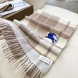 Sciarpa Cashmere Burberry Equestrian Knight Check 32 x 180 beige
