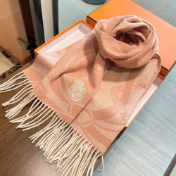Sciarpa Hermès in stile Brides de Gala Désored 32 x 180 arancia
