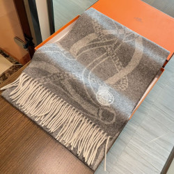Qualità superiore replica Sciarpa Hermès in stile Brides de Gala Désored 32 x 180 Grigio