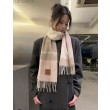 Sciarpa Loewe double-face cashmere con motivo a scacchi 30 x 180 Rosa