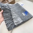 Sciarpa reversibile cashmere classico Burberry 32 x 180 Grigio