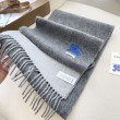 Sciarpa reversibile cashmere classico Burberry 32 x 180 Grigio