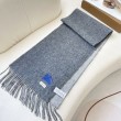 Sciarpa reversibile cashmere classico Burberry 32 x 180 Grigio