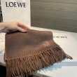 Sciarpa reversibile cashmere Loewe 30 x 180 Marrone