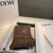 Sciarpa reversibile cashmere Loewe 30 x 180 Marrone
