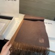 Sciarpa reversibile cashmere Loewe 30 x 180 Marrone