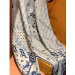 sciarpe reversibile LV velluto multicolore monogramma LV™ 140 Bianco