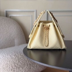 Cloni Borse a mano Chanel 25 piccola Hobo AS5293 Giallo firmate