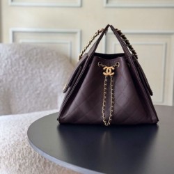 Cloni Borse a mano Chanel 25 piccola Hobo AS5293 Borgogna firmate