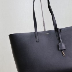 Replica di lusso Borse Tote shopping YSL Saint Laurent East/West Nero Imitazioni Cloni Borse Tote shopping YSL Saint Laurent East/West Nero firmate