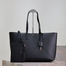 Cloni Borse Tote shopping YSL Saint Laurent East/West Nero firmate