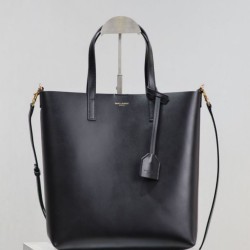 Cloni Replica Perfetta shopping Tote YSL Saint Laurent Toy North/South verticale Nero firmate
