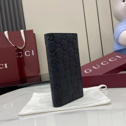 Replica di lusso imitazione Portafoglio lungo Gucci GG Emblem 835014 nero Imitazioni Cloni imitazione Portafoglio lungo Gucci GG Emblem 835014 nero firmate