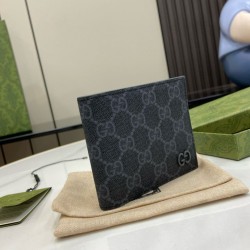 Cloni Qualità superiore replica Portafoglio bi-fold Gucci Ophidia 768243 Nero firmate