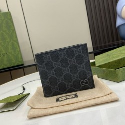 Cloni Qualità superiore replica Portafoglio bi-fold Gucci Ophidia 768243 Nero firmate