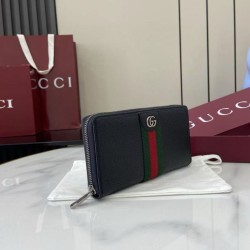 Replica di lusso Dettagli perfetti Portafoglio Gucci Ophidia con cerniera 838694 Nero Imitazioni Cloni Dettagli perfetti Portafoglio Gucci Ophidia con cerniera 838694 Nero firmate