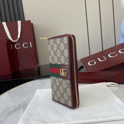 Replica di lusso Portafoglio Gucci Ophidia con cerniera 838619 Borgogna Imitazioni Cloni Portafoglio Gucci Ophidia con cerniera 838619 Borgogna firmate