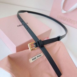 Cloni Cintura con fibbia color oro Miu Miu 15mm Nero firmate