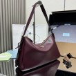 Borsa a tracolla Prada Aimée media bordeaux