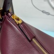 Borsa a tracolla Prada Aimée media bordeaux