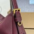 Borsa a tracolla Prada Aimée media bordeaux