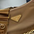 Borsa a tracolla Prada Re-Nylon Demi-Lune 1BH222 marrone