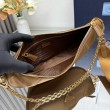 Borsa a tracolla Prada Re-Nylon Demi-Lune 1BH222 marrone