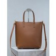 Borsa Replica 1:1 shopping Tote YSL Saint Laurent Toy North/South verticale Marrone