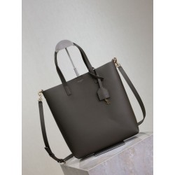 Borse Replica shopping Tote YSL Saint Laurent Toy North/South verticale Verde scuro