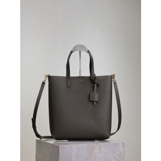 Borse Replica shopping Tote YSL Saint Laurent Toy North/South verticale Verde scuro