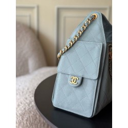 Borse a mano Chanel 25 piccola Hobo AS5293 azzurro