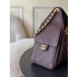 Borse a mano Chanel 25 piccola Hobo AS5293 Borgogna