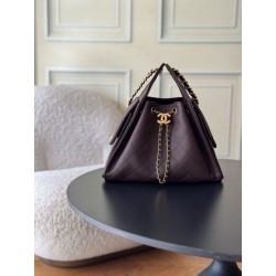 Borse a mano Chanel 25 piccola Hobo AS5293 Borgogna