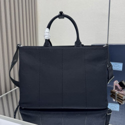 Borse tote Prada Jardinière extra large in tela di cotone Nero