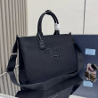 Borse tote Prada Jardinière extra large in tela di cotone Nero Borse tote Prada Jardinière extra large in tela di cotone Nero