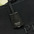 Borse tote Prada Jardinière extra large in tela di cotone Nero Borse tote Prada Jardinière extra large in tela di cotone Nero